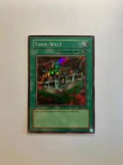 Yugioh Karte: Toon-Welt (SRL-G076) - Super Rare, Deutsch , Vintage - Image 1