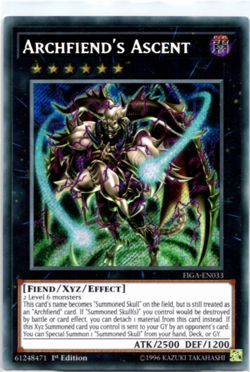 Archfiend's Ascent - FIGA-EN033 - Secret Rare - 1st Edition - Yugioh - Image 1