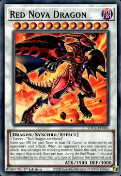 Red Nova Dragon - 1st Edition SDCK-EN046 - NM - YuGiOh - Image 1