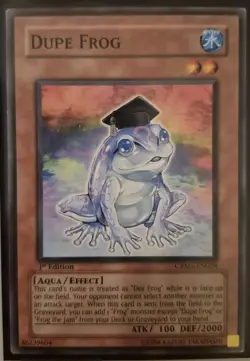 YuGiOh Dupe Frog 1st Edition/Unlimited Edition CRMS-EN028 - Image 1