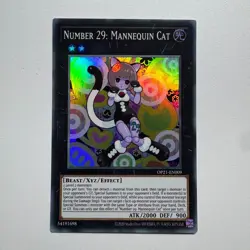 Number 29: Mannequin Cat - OP21-EN009 | 1st Edition Super Rare NM YuGiOh! - Image 1