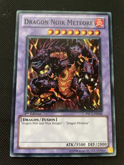 CARTE YU-GI-OH! DRAGON NOIR METEORE PRC1-FR004 NEUF/MINT - Image 1