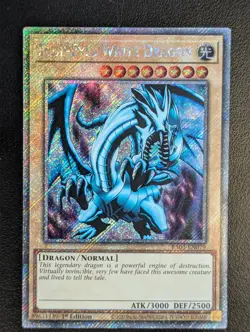 Blauaugiger w. Drache RA03-EN079 Platinum Secret Rare Englisch NM YUGIOH - Image 1
