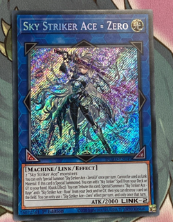 YUGIOH SKY STRIKER ACE = ZERO SECRET RARE 1ST NM DUAD-EN049 - Image 1