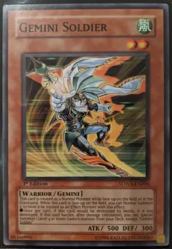 YuGiOh Gemini Soldier 1st Edition SDWS-EN004 - Image 1