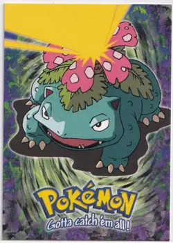 Pokemon Venusaur #03 TOPPS Black Logo No. E3/12 English TV Movie Card - Image 1