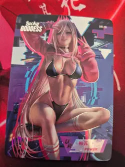Lucky Goddess 2 Waifu Card Power Chainsaw Man/Sexy Card/Anime Card - Image 1