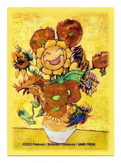 Tomokazu Van Gogh Sunflora Individual Card Sleeve Pokemon Center Original - Image 1