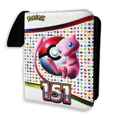 Mew 151 Pokemon Trading Card Binder Case 50 Page S/V TCG 400-Slot - Image 1