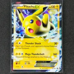 Pikachu EX - XY174 - Holo - Black Star Promo - Pokemon Card - HP - Image 1