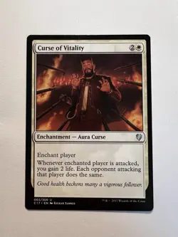 Curse of Vitality - MTG Commander 2017 - NM - Image 1