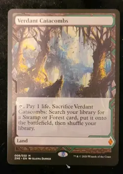 MTG Verdant Catacombs ZNE 008 Zendikar Rising Expeditions Regular - Image 1