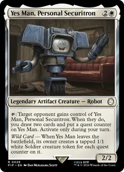 MTG Yes Man, Personal Securitron - Fallout Commander #029 - Image 1