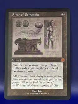MTG Altar of Dementia (Schematic) The Brothers' War: Retro Frame Artifacts LP - Image 1
