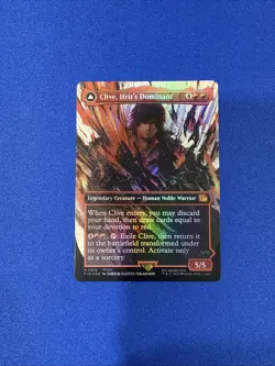 FOIL CLIVE, IFRIT'S DOMINANT (BORDERLESS) (318) Final Fantasy FIN Magic MTG CARD - Image 1