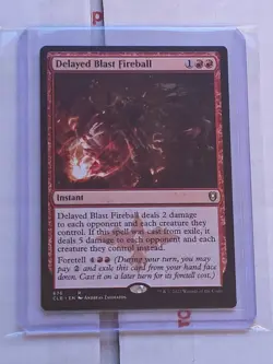 Delayed Blast Fireball #676 (NM) Baldur's Gate CLB Magic MTG - Image 2