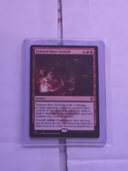 Delayed Blast Fireball #676 (NM) Baldur's Gate CLB Magic MTG - Image 5