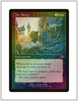 1x No Mercy, Retro Frame, Foil, Dominaria Remastered, Magic the Gathering MTG NM - Image 1