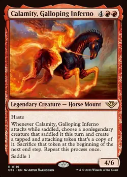 x1 Calamity, Galloping Inferno - Foil R MTG Outlaws of Thunder Junction M/NM, En - Image 1