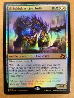 MTG 1x FOIL Brightglass Gearhulk # 191 Aetherdrift Magic the Gathering x1 NM - Image 1
