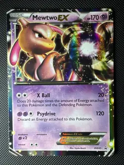 Mewtwo EX BW45 Black & White Holo 2012 Promo Pokemon Card NM - Image 1