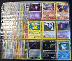 Lot of 90 ALL HOLO Vintage Pokemon Card Binder Collection - Image 1