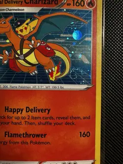 Pokemon TCG Special Delivery Charizard SWSH075 Promo HOLO BLEED/SWIRL - Image 2