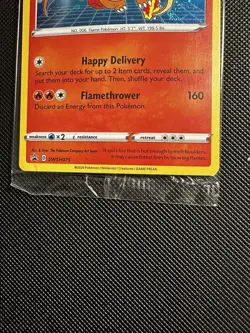 Pokemon TCG Special Delivery Charizard SWSH075 Promo HOLO BLEED/SWIRL - Image 4