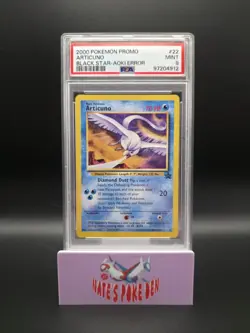 2000 Pokemon Black Star Promo Articuno #22 Aoki Error PSA 9 MINT WOTC Vintage - Image 2