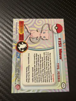 Pokemon Topps 2000 TV Animation Edition MEW #151 non-holo, NM Condition - Image 2