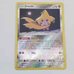 Pokemon TCG Jirachi 99/181 Team Up Sun & Moon Reverse Holo Card NM Condition - Image 1