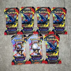 Phantasmal Flames Sleeved Booster Packs Lot 7 Factory Sealed Brand New! Pokemon - Image 1