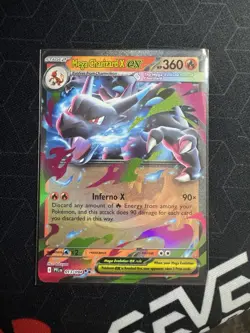 Mega Charizard X ex 013/094 Phantasmal Flames Double Rare English Pokemon Card - Image 1