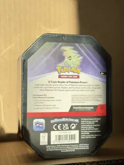 Pokemon Tyranitar Triple Whammy Tin - Factory Sealed - 3 Promo Cards + 3 Packs - Image 3