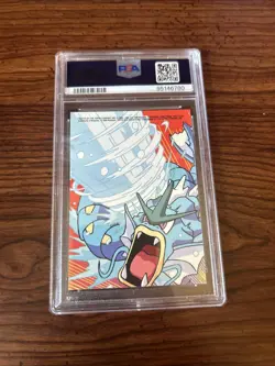 2000 Topps Pokemon TV Animation Series 2 Stick-Ons Charmander PSA 6 - Image 2