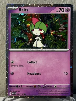 Ralts 058/132 & Kirlia 059/132 Me01:Mega Evolution COSMOS HOLO CARDS Pokemon TCG - Image 2