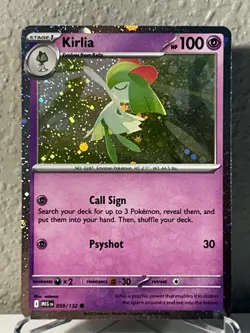 Ralts 058/132 & Kirlia 059/132 Me01:Mega Evolution COSMOS HOLO CARDS Pokemon TCG - Image 4