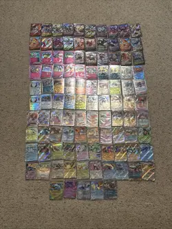 Lot Of 105 Pokemon Cards V EX Ace Spec Pokeball Trainers Full Art - Image 1