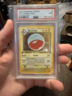 Pokemon Electrode Holo 1999 Jungle 1st Edition #2 PSA 9 Mint - Image 1