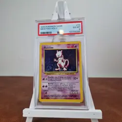 1999 Pokemon TCG Mewtwo Base Set Holo Unlimited Rare Card 10/102 PSA 6 - Image 1