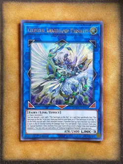 Yugioh Celestial Knightlord Parshath DUOV-EN02 Ultra Rare 1st Ed LP - Image 1