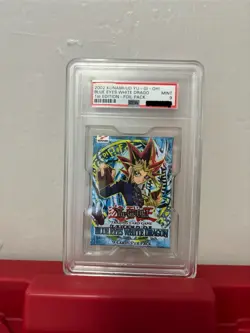 PSA 9 Yugioh LOB 1st edition 2002 SEALED Foil Pack - Image 1
