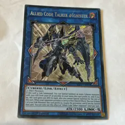 Yu-Gi-Oh Allied Code Talker @Ignister ALIN-EN051 Secret Rare 1st Edition - Image 1