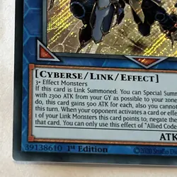 Yu-Gi-Oh Allied Code Talker @Ignister ALIN-EN051 Secret Rare 1st Edition - Image 4