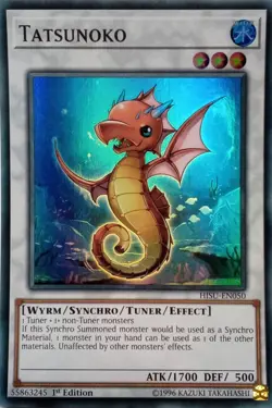 HISU-EN050 TATSUNOKO SUPER RARE 1ST EDITION YuGiOh CARD - Image 1