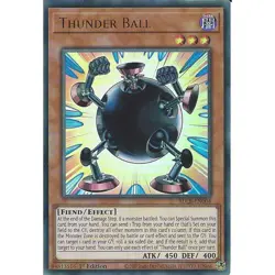 Thunder Ball BLCR-EN004 : YuGiOh Ultra Rare Card 1st Edition Monster Trading TCG - Image 1