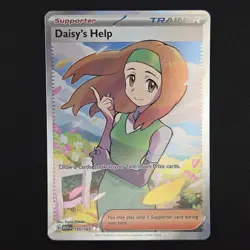 Pokemon TCG Card Daisy's Help 195/165 S&V 151 Full Art Ultra Rare - NM - Image 1
