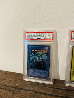 2003 Yu-Gi-Oh! Egyptian God Card Set - PSA 9 - GBI-001/002/003 - Image 2