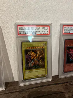2003 Yu-Gi-Oh! Egyptian God Card Set - PSA 9 - GBI-001/002/003 - Image 3