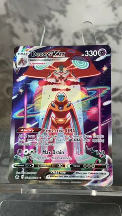 Deoxys VMAX GG45/GG70 Crown Zenith Holo Pokemon Card - Near Mint - UK - Image 3